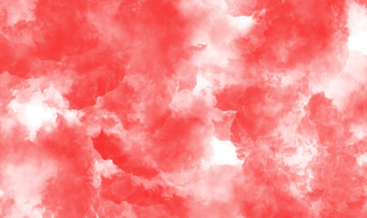 Red smoke texture on white  background