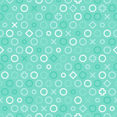 Funky geometric shapes abstract pattern
