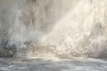 The barbizon school influence is seen in the rough concrete wall background, styled as smooth and polished.