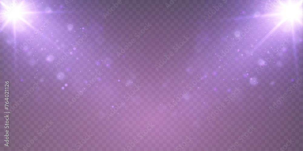 Poster purple spotlight background. illuminated transparent stage. background for displaying products. brig