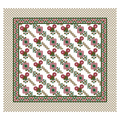 bedsheet design digital art use hand work and digital printing