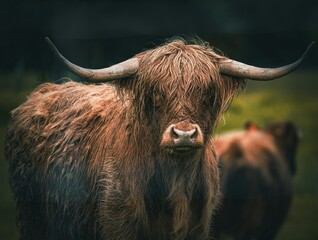 Naklejka premium scottish highland cow