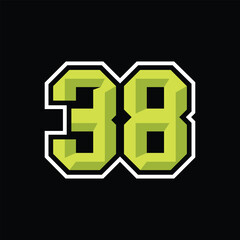 Fototapeta premium Number Racing 38