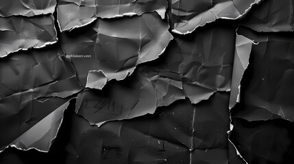 Crumpled paper texture background placard background surface