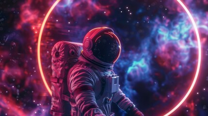 wallpaper of an astronaut with a suit