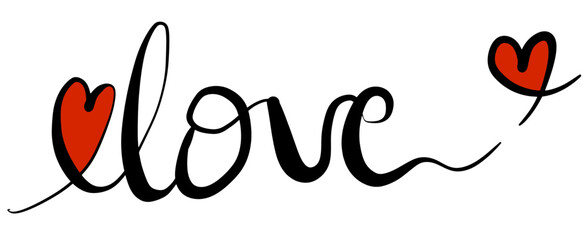 LOVE  영어 영문 캘리그라피 타이포그라피 손글씨  필기체 기념일 