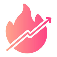 trending gradient icon