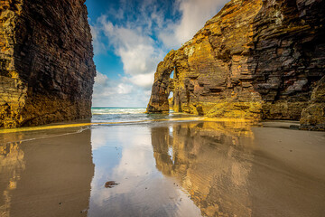 Beach of the Cathedrals, Ribadeo Galicia, Lugo, Spain