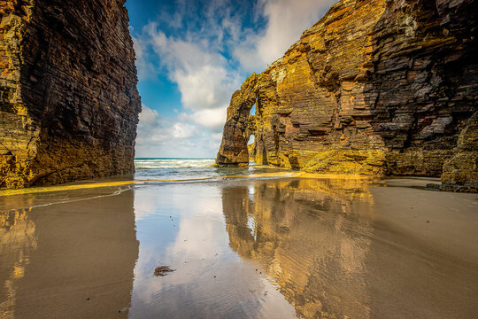 Beach of the Cathedrals, Ribadeo Galicia, Lugo, Spain