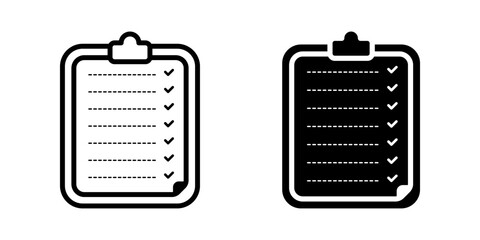 Checklist icon. for mobile concept and web design. vector illustration