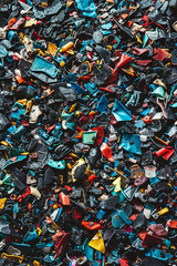 A pile of dirty rubbish