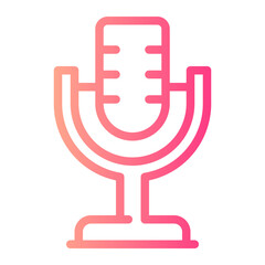 microphone gradient icon