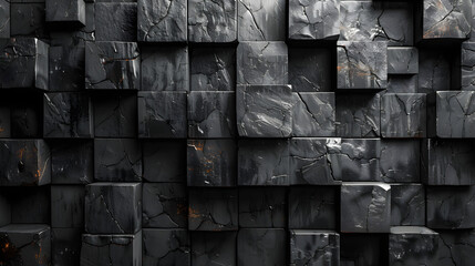 This image depicts a grayscale wall of cubes with subtle orange fissures, symbolizing resilience amidst adversity