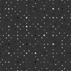 Black and white sparkles seamless pattern. seamless pattern with stars festive wrapping paper background kids texture. 