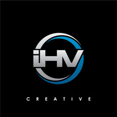 IHV Letter Initial Logo Design Template Vector Illustration