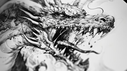 Dark oneline art