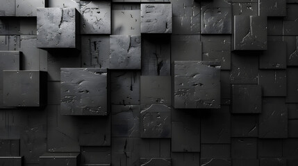 An abstract rendering of textured 3D blocks emerging from a black background, symbolizing complexity
