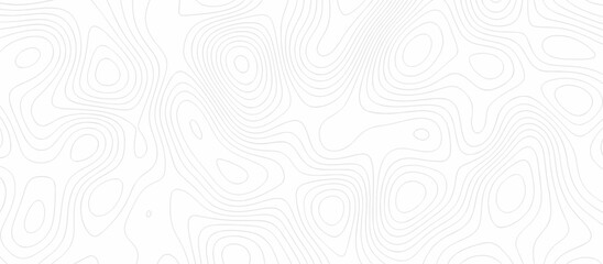 Abstract topography wavy line map background. vector illustration. topography map on land vector terrain Illustration. Black on white contours vector topography stylized height of the lines.	