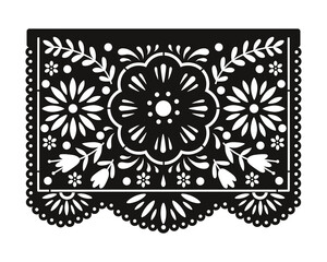 Papel Picado templates. Paper Mexican decorations