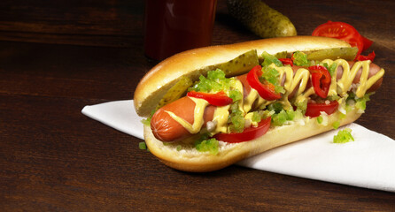Original Hot Dog Chicago Style - Fast Food Panorama - 764045541