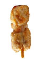 breaded chicken skewer