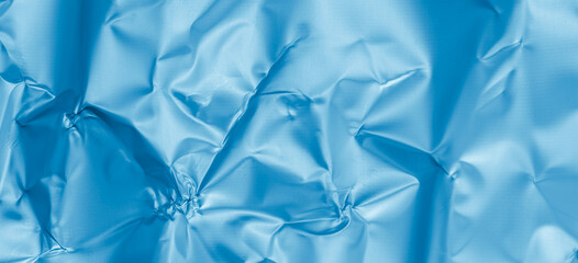 blue aluminum foil. background or texture