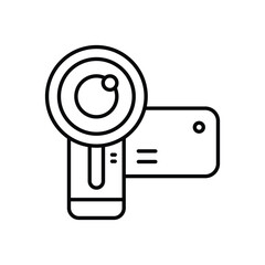 Thin Line Camcorder vector icon