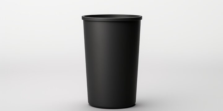trash can on white background Generative AI