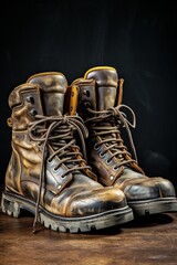work boots close-up Generative AI