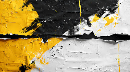 Crumpled collage poster background