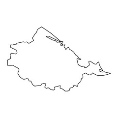 Thua Thien Hue province map, administrative division of Vietnam. Vector illustration.