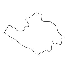 Vinh Long province map, administrative division of Vietnam. Vector illustration.