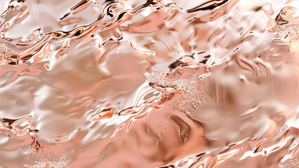 Golden Gradients: Rose Gold Metallic Paper