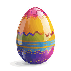 Spring Splendor: Vibrant Easter Egg Delight Vector Design