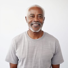 Portrait of a smiling senior African American man useful for healthcare or lifestyle industries