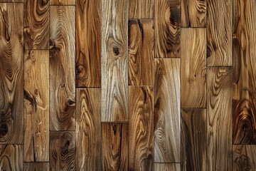 A textured hardwood flooring pattern, showcasing vintage charm and natural wood grain. - obrazy, fototapety, plakaty