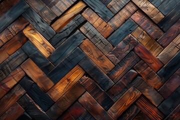 A detailed textured wood pattern, featuring a rustic, vintage vibe perfect for backgrounds and flooring. - obrazy, fototapety, plakaty