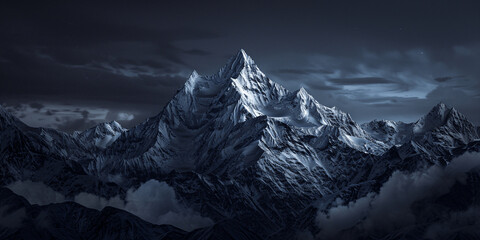 AI-generated majestic and beautiful mountains