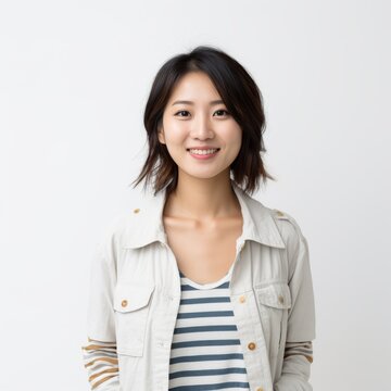 Portrait of a smiling young Asian woman for advertising or profile picture