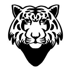 Tiger head. Hand drawing. Vector illustration for your design - 764066392