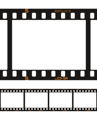 Vector illustration of photographic analog film border