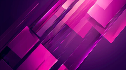 Abstract purple background with pink shapes, copy space
