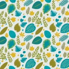 Zelfklevend Fotobehang Leaf pattern design © Sumena