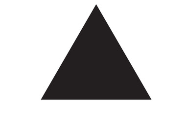 Triangle up arrow or pyramid flat vector icon for apps and websites