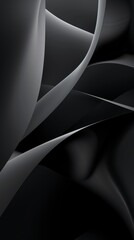 Abstract black and white curves background