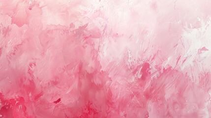 Abstract pink and white brush strokes on canvas