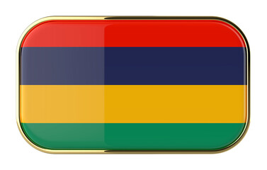 Mauritius Flag 3D icon