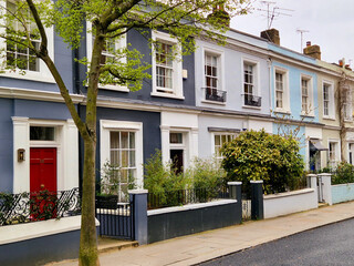 Residential houses in Notting Hill, London, Great Britain - 764081120
