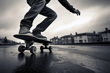 skateboarder riding a skateboard