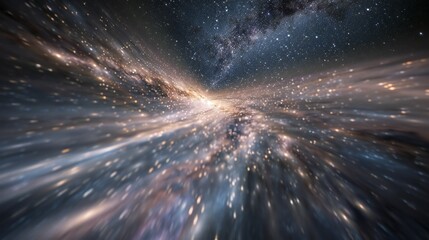 Celestial voyage through the breathtaking expanse of the Milky Way galaxy.